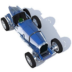 Bugatti 35B 1929 3D Object | FREE Artlantis Objects Download